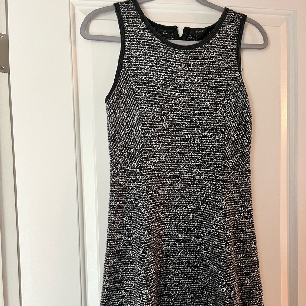 J Crew black and white dress